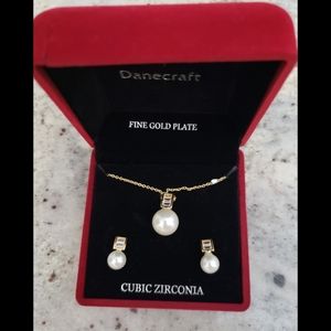 Danecraft,  necklace earrings set.